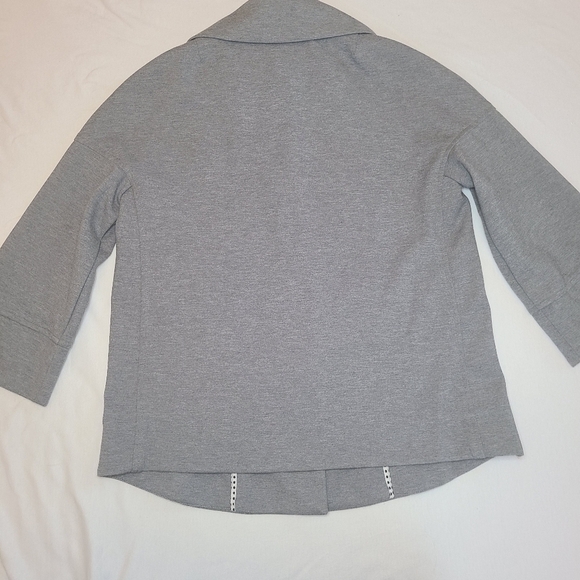 Luii Jacket / Blazer Front Close Knit Gray, Size Small - Picture 8 of 16